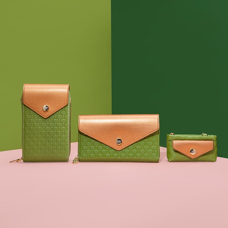 [Yuyang Treasures] 2025 Leap Over Manlu Treasury Group - Bright Green - Wallets - Other Materials 