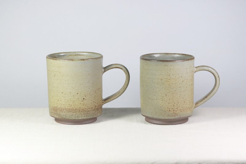 灰綠枇灰馬克杯 - 咖啡杯/馬克杯 - 陶 