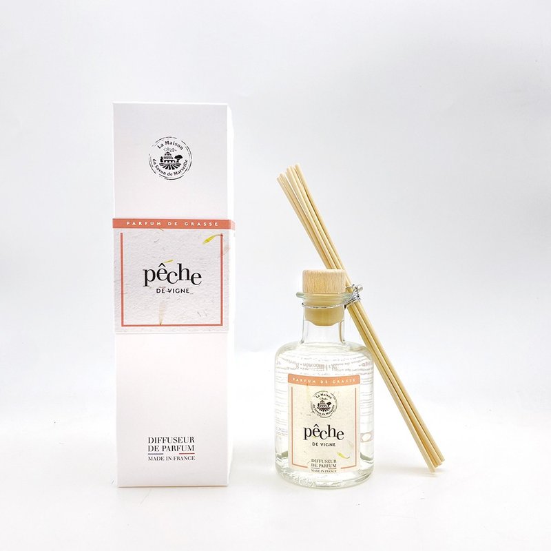 French Marseille Soap House Quiet Home Diffuser Bottle 250ml-Sweet Peach - น้ำหอม - วัสดุอื่นๆ สึชมพู