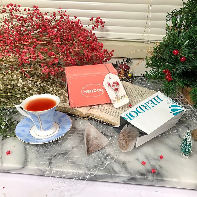 濃情聖誕包裝    珠寶盒系列(茶包)【聖誕交換禮物】 - 茶葉/茶包 - 其他材質 橘色