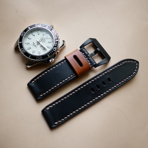 Shao Leather 手工皮件 皮革錶帶 手工錶帶訂製 / watch band 沛納海錶帶 牛皮錶帶