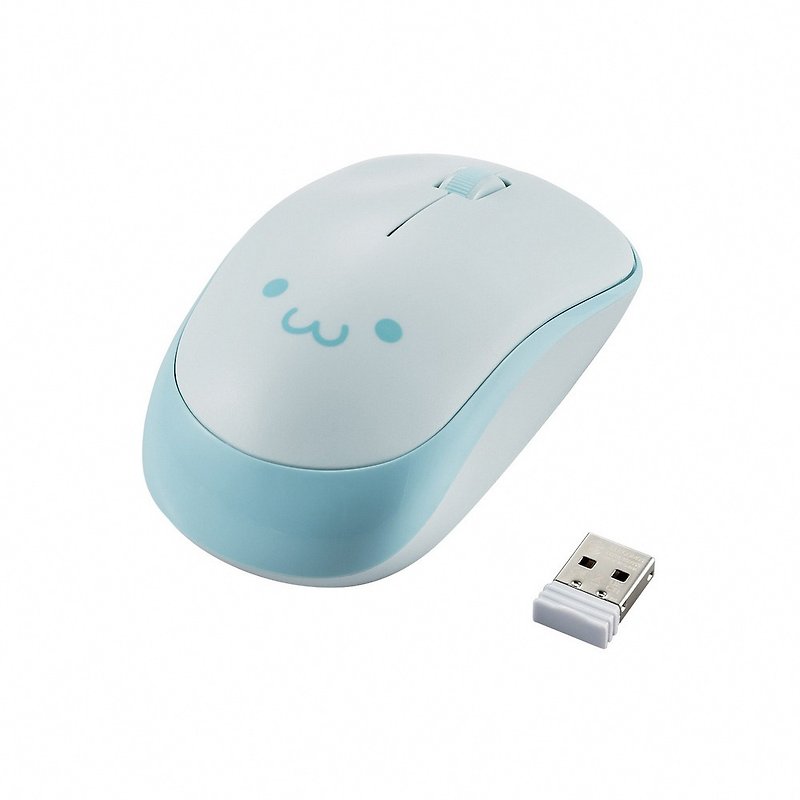 ELECOM 表情無線靜音滑鼠-藍 - 電腦配件 - 塑膠 藍色