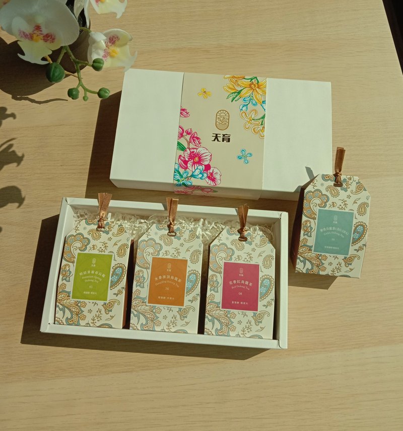 Tianyu Yushou Gift Box_Yushou Box Tea Bag Combination Taiwan Tea - Tea - Paper White