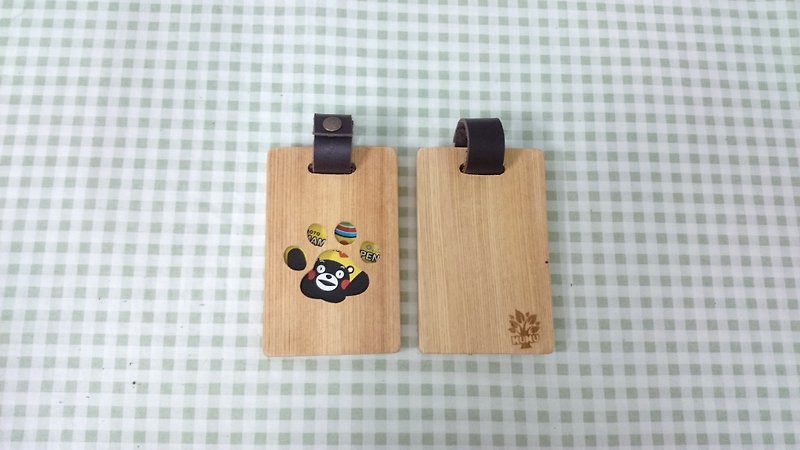 Wooden Ticket Holder - Cat's Palm // Safe Shipping SOP - ID & Badge Holders - Wood Multicolor