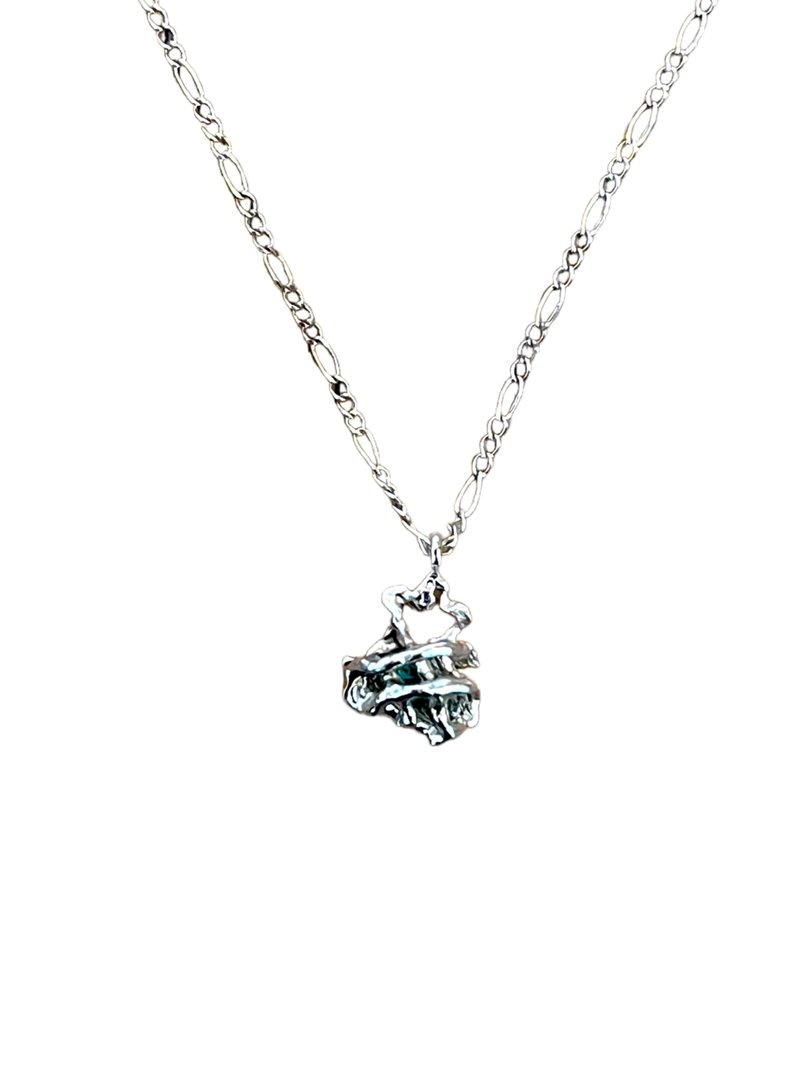 Goldfish Fishing Necklace (Small) - 項鍊 - 銀 銀色