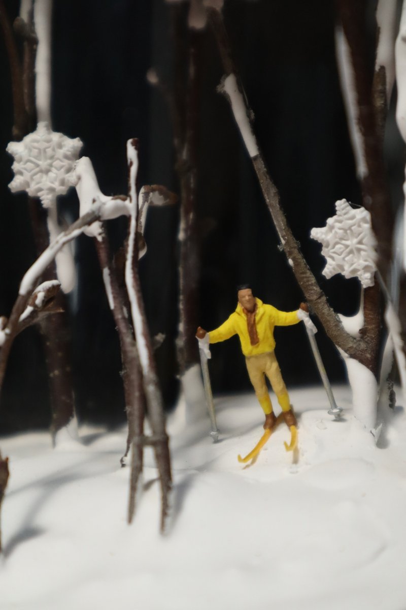 【微景觀】冬日奶霜 - 聖誕禮物/交換禮物/生日禮物/滑雪/雪地 - 擺飾/家飾品 - 玻璃 白色