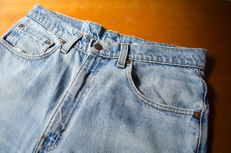 Levis 517 BootCut Jeans 淺藍靴型丹寧牛仔褲 | vintage莞洱古著 - 工裝褲/長褲/牛仔褲 - 棉．麻 