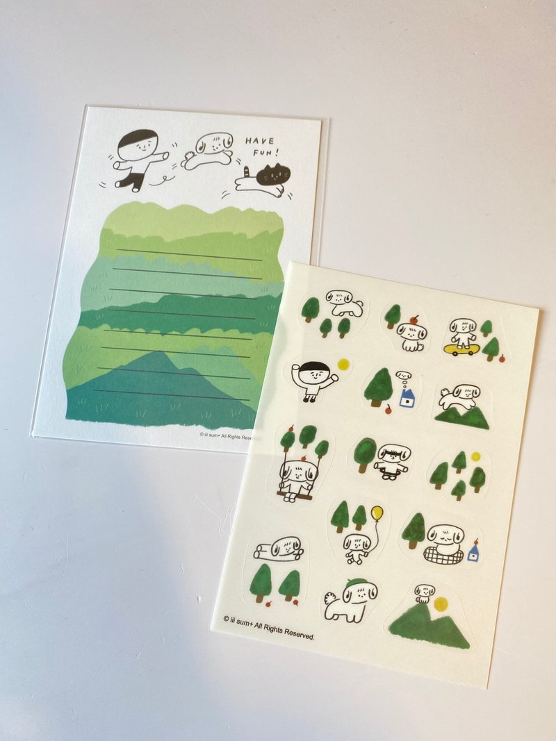 Kobe小狗公園 霧面 透明 圖鑑貼紙 附明信片一張 - 貼紙 - 塑膠 