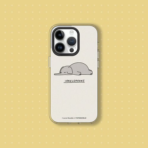 犀牛盾RHINOSHIELD Clear透明防摔手機殼∣ilovedoodle/大象 for iPhone