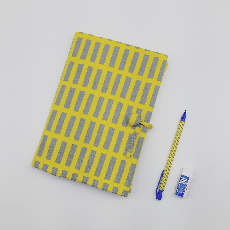 New book cover, sparkling <Mosaic Yellow> - Book Covers - Cotton & Hemp Yellow