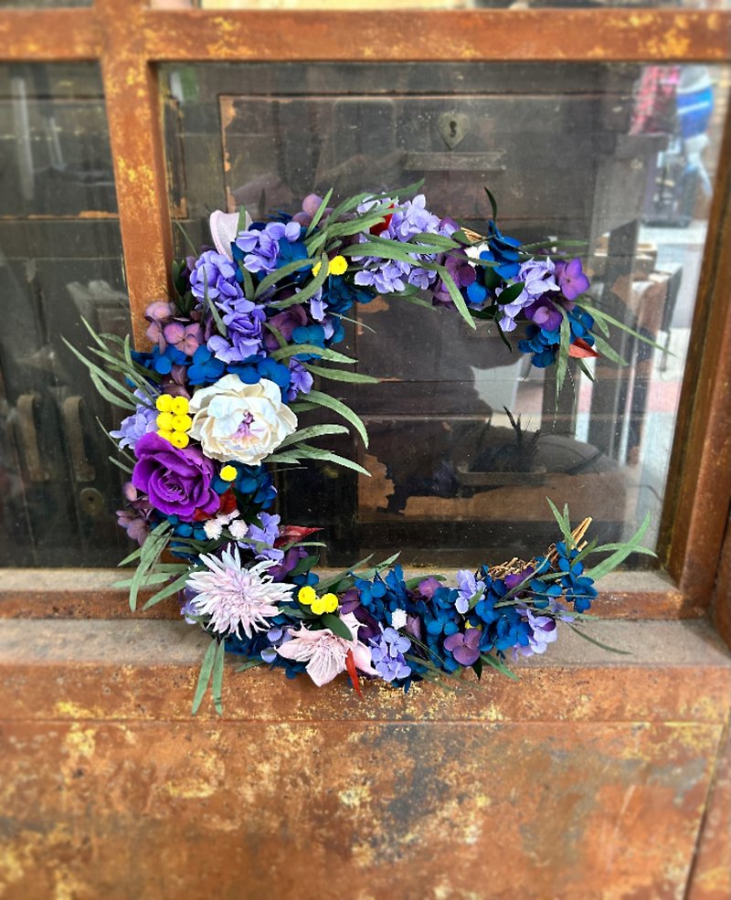 【Wreath Series】Moon River Everlasting Wreath - Dried Flowers & Bouquets - Plants & Flowers 