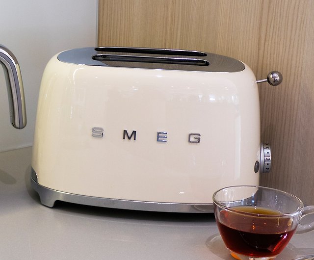 SMEG】Italian retro aesthetic 2-slice toaster-cream - Shop SMEG