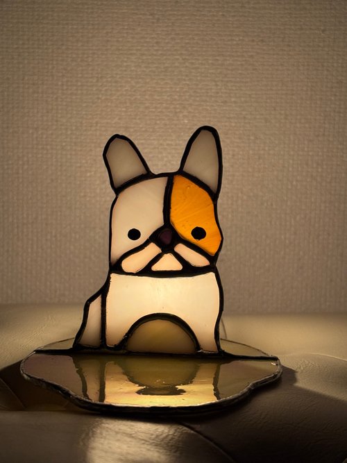 体験・アクティビティ】ステンドグラス手作り体験教室 犬シリーズ 香炉