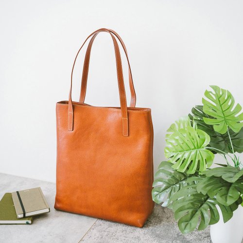 寇比手工皮件 Colbie Leather 真皮日系休閒托特包 22327 黃棕V