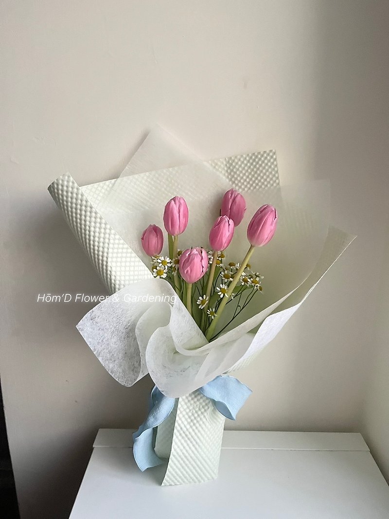 チューリップの花束 花 花束 韓国風ブーケ - 観葉植物 - 寄せ植え・花 