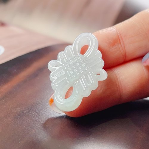 瓔珞翡翠 冰種翡翠中國結 | 天然緬甸A貨翡翠 | 送禮