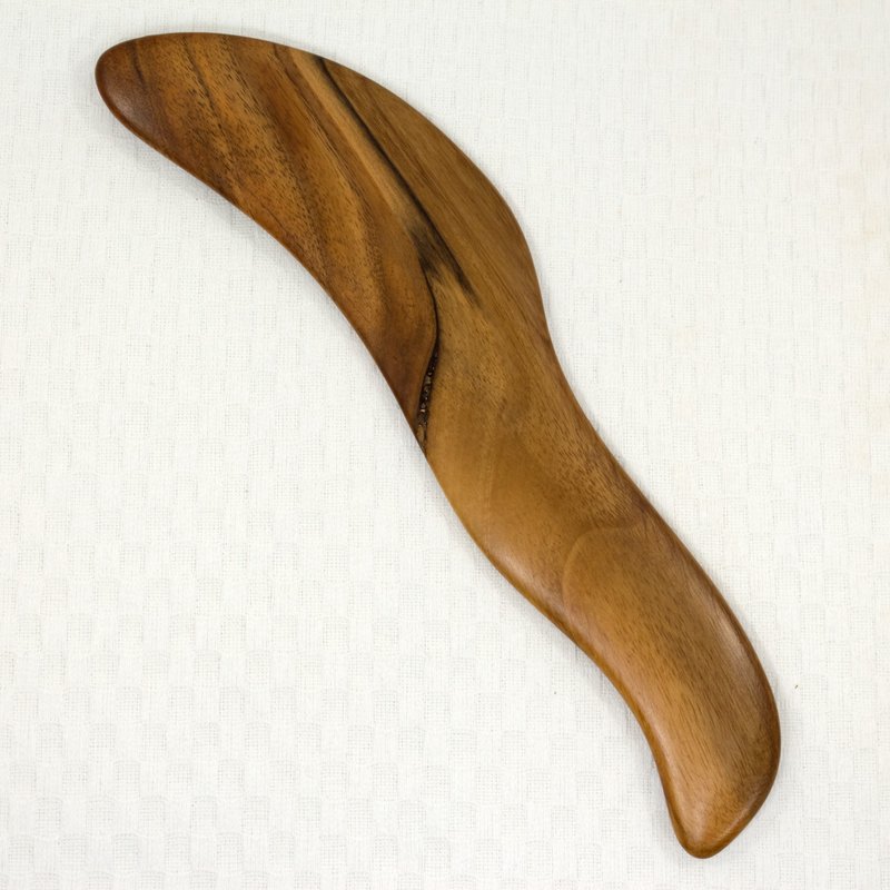 Gua Sha Massage Wooden Tool, Medium Scraper, Wooden Massage - 刮痧板/臉部按摩 - 木頭 咖啡色