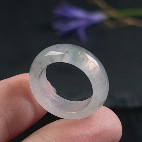 瓔珞珠寶盒 E.L.Jewelry Box 冰種飄花翡翠戒指戒圈 | 國際8圍 | 天然緬甸玉翡翠A貨 | 送禮