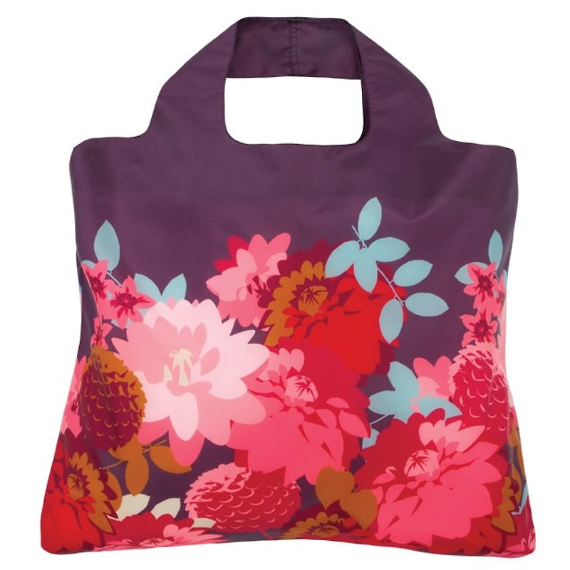 ENVIROSAXオーストラリア折りたたみ式ショッピングバッグ|咲く花─牡丹 - ショルダーバッグ - ポリエステル 多色