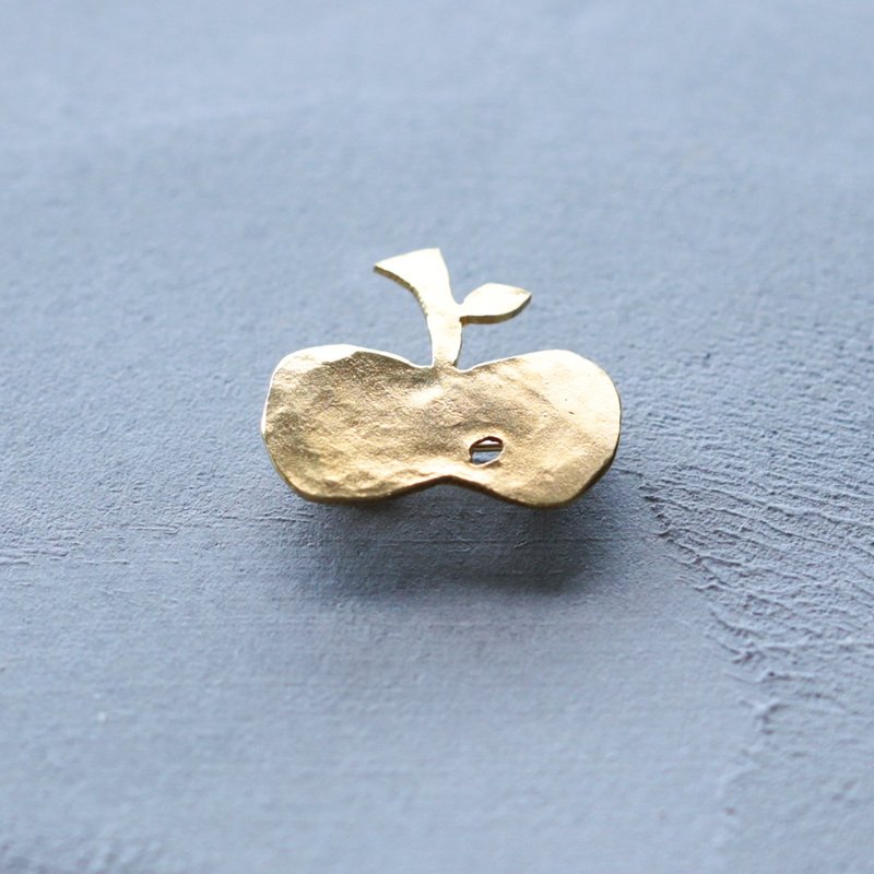 りんご | ブローチ | B043 - 胸針 - 其他金屬 金色