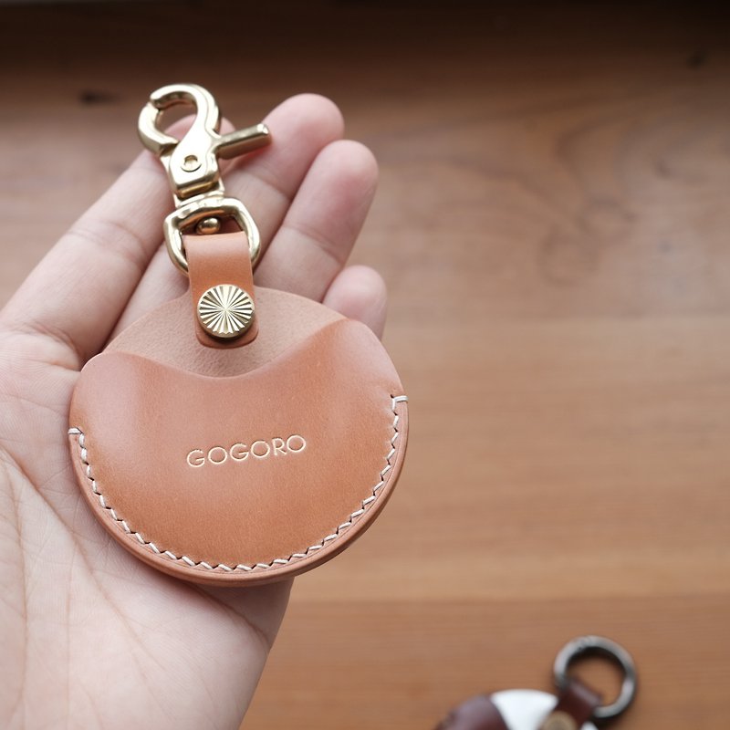Spot exclusive discount gogoro EC-05 ai-1 PGO key leather case Japan New Year horse hip - ที่ห้อยกุญแจ - หนังแท้ สีดำ