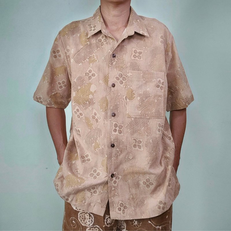 Banana sap Shirt - Men's Shirts - Cotton & Hemp Khaki