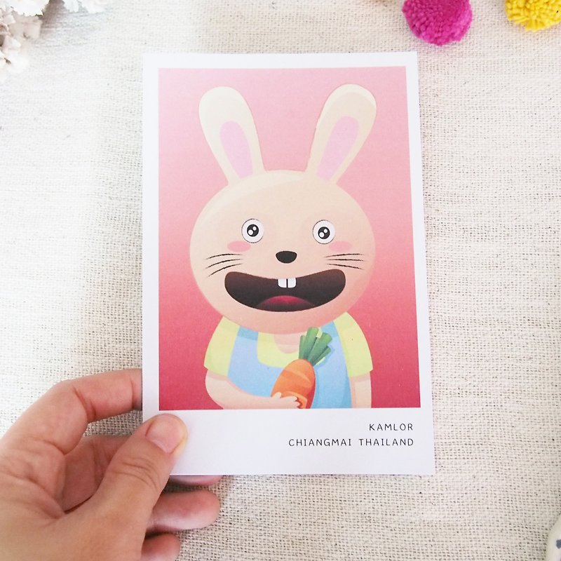 โปสการ์ด - Bunny - การ์ด/โปสการ์ด - กระดาษ 