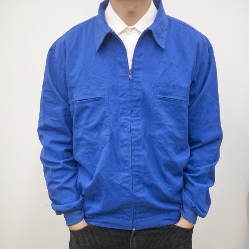 afterwork 企業工作外套 工作服 作業服 藍染 古著 二手 工裝 硬挺厚實
