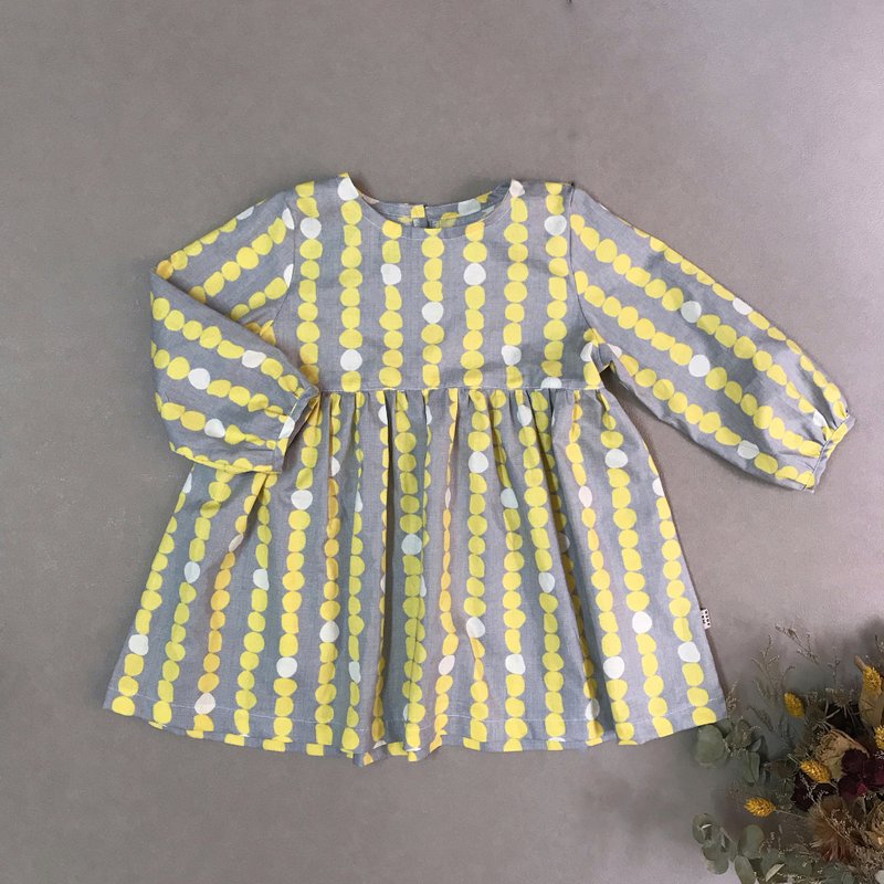 *換季出清* - 串點點 - 男/女童禮服 - 棉．麻 銀色