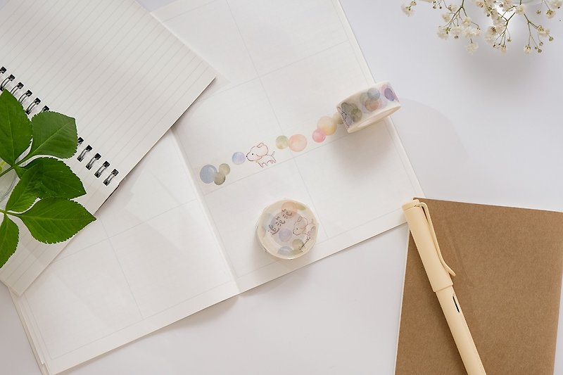 Chasing Bubble Watercolor Paper Tape - Washi Tape - Paper 