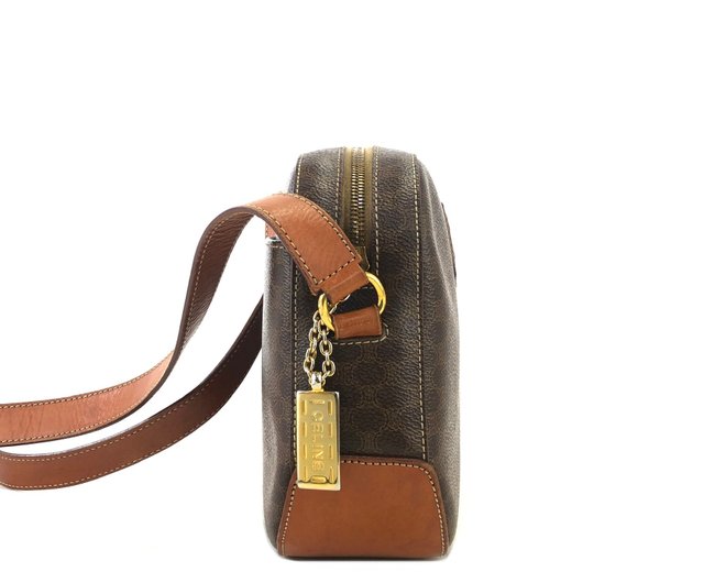 日本直送 名牌中古包 】CELINE セリーヌ マカダム ブラゾン型