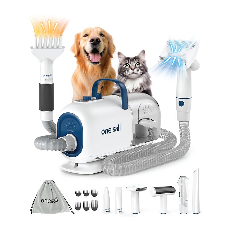 [Blowing while combing] Pet grooming vacuum cleaner | Oneisall KYLE│Cat and dog hair blowing - Cleaning & Grooming - Other Materials 