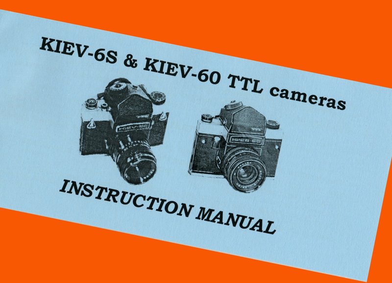ENGLISH MANUAL for KIEV-6C KIEV-6S KIEV-60 medium F camera BOOKLET INSTRUCTION - 相機/拍立得/底片相機 - 紙 