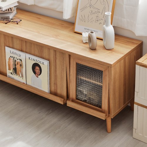 WOORI wooden four-door book and newspaper storage cabinet - Shop PEACHYLIFE  Other Furniture - Pinkoi