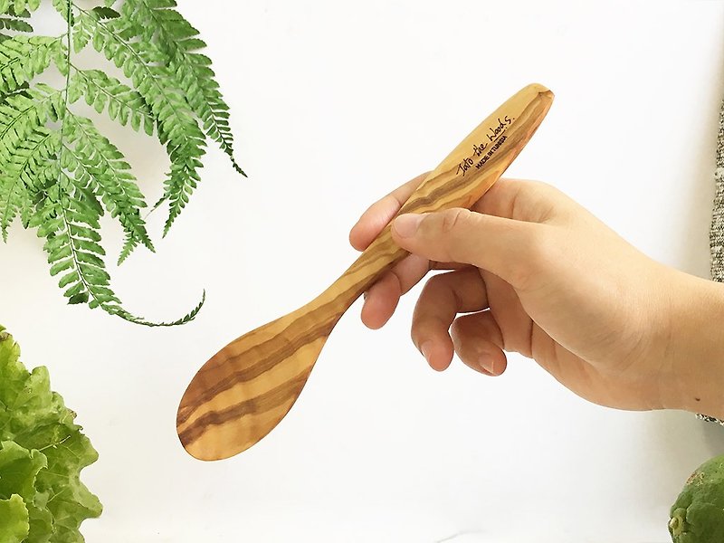 木頭 餐具/刀叉湯匙 咖啡色 - 橄欖木-經典湯匙