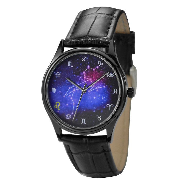 Constellation in Sky Watch (LEO) Free Shipping Worldwide - นาฬิกาผู้หญิง - โลหะ สีดำ