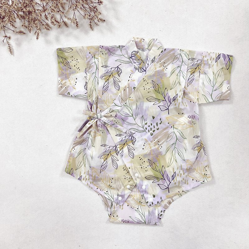 Jinbe jumpsuit-summer elegance - Onesies - Cotton & Hemp Purple