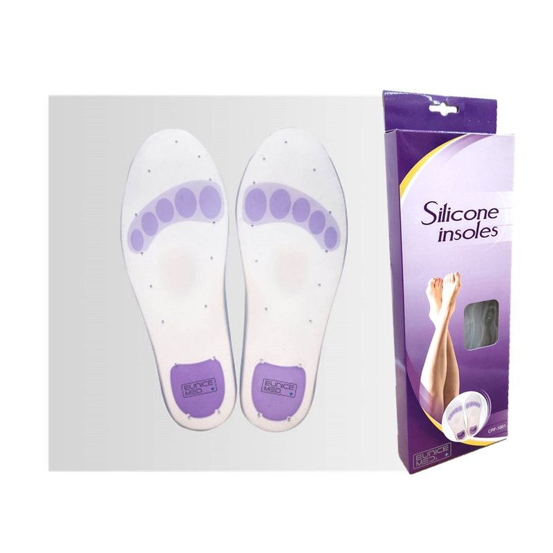 【EuniceMed】 Silicone full foot pad shock-absorbing and pressure-reducing arch long-standing Silicone insole 1001 - Insoles & Accessories - Silicone Purple