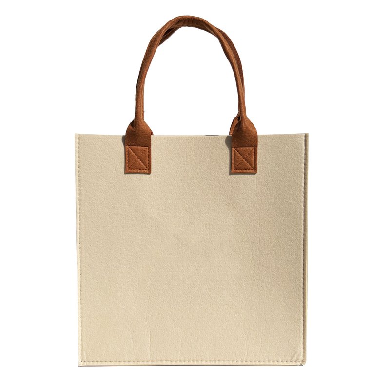 Felt bag plain color Khaki khaki - Handbags & Totes - Wool Khaki