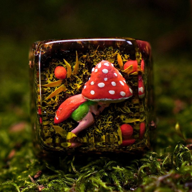 Fairy Dream, Esc Keycap, Custom Keycap, Mechanical Keyboard, Cherry MX Keycap - 電腦配件 - 樹脂 紅色