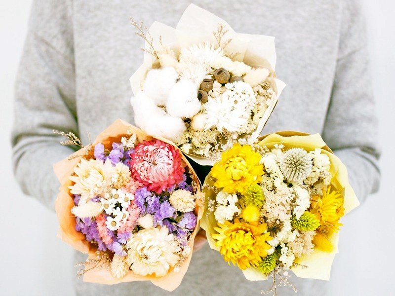 Dry bouquet - ช่อดอกไม้แห้ง - พืช/ดอกไม้ หลากหลายสี