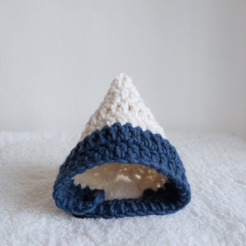 Snow Fuji Mountain Elf Hood - Baby Hats & Headbands - Wool 