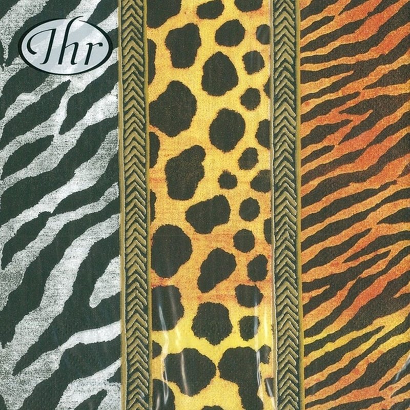 德國 IHR-33*33cm餐巾紙-動物圖騰 - 桌布/桌巾/餐墊 - 紙 多色