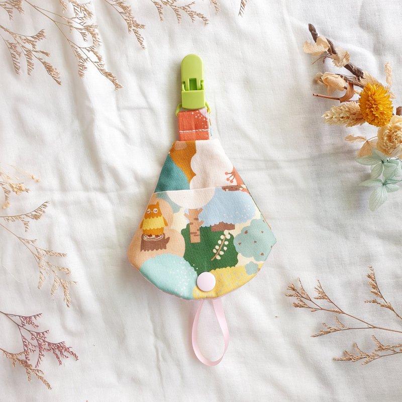 Forest pacifier storage bag - ขวดนม/จุกนม - ผ้าฝ้าย/ผ้าลินิน สึชมพู