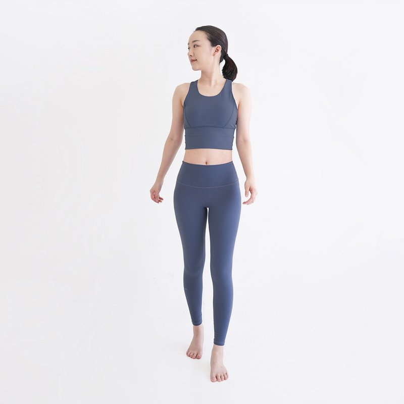 【Mukasa】DURABLE 提臀美形瑜珈褲 - 午夜藍 - MUK-22931 - 瑜珈服/瑜珈褲 - 其他材質 藍色