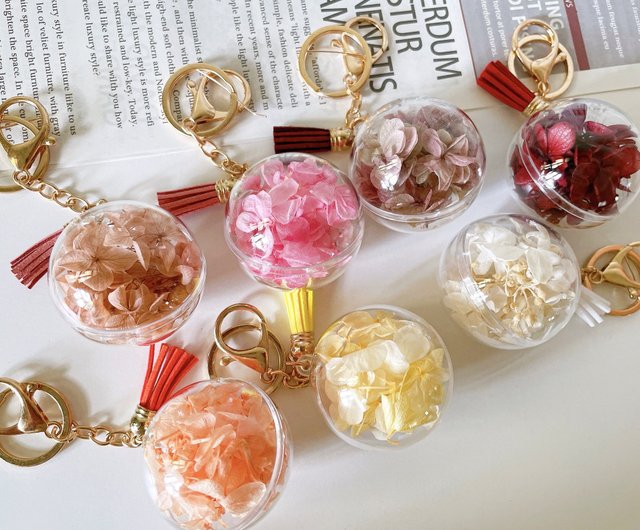 フラワーモチーフ ピンク キーホルダー アクセサリー】ハートフラワーキーホルダー（大きめ・ピンク系