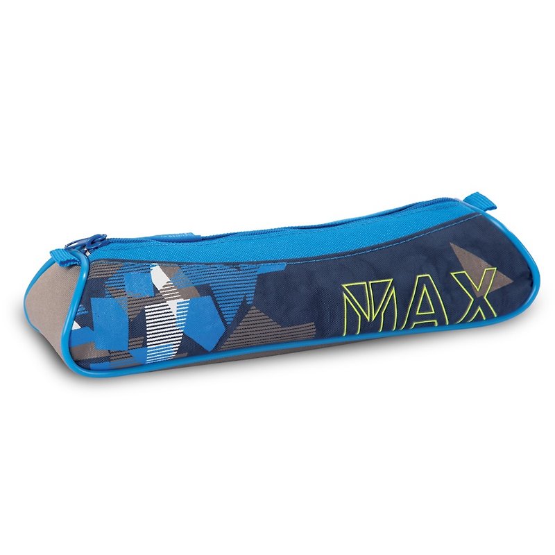 Tiger Family Explorer Simple Pencil Case (Small) - Blue Triangle - Pencil Cases - Waterproof Material Blue