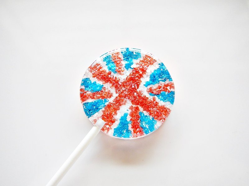 漸層棒棒糖-英國風 (5支/盒) - 零食/點心 - 新鮮食材 藍色