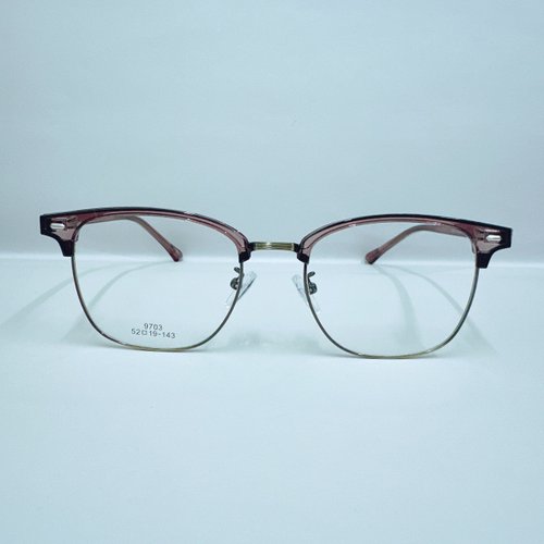 EGlasses。眼鏡物語 站內最高等級UV420濾藍光0度眼鏡│眉架合金個性修臉系列9703-C25