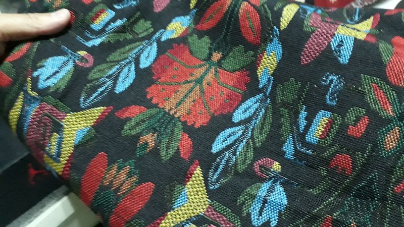 AMIN'S SHINY WORLD handmade custom Mexican tulip black smock tie rope shorts set - Men's T-Shirts & Tops - Cotton & Hemp Multicolor